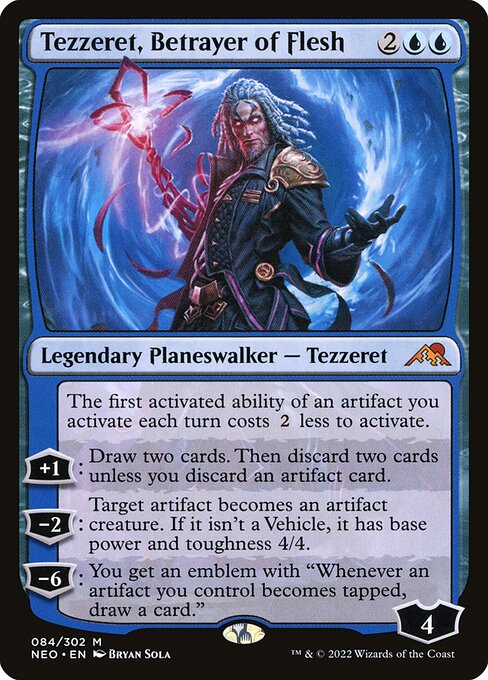 Tezzeret, Betrayer of Flesh (84) (Foil) - Kamigawa: Neon Dynasty