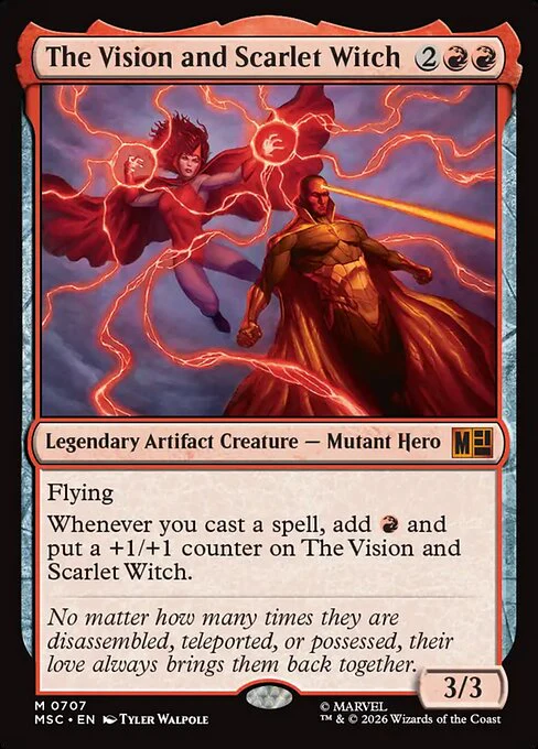 The Vision and Scarlet Witch (707) - Marvel Super Heroes Commander