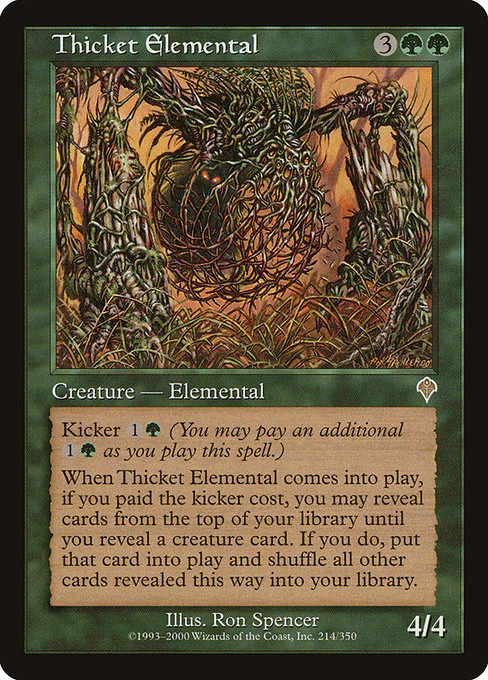 Thicket Elemental (214) - Invasion