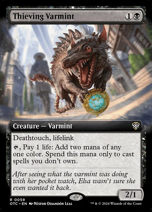 Thieving Varmint (59) - EXTENDED ART - Outlaws of Thunder Junction Commander
