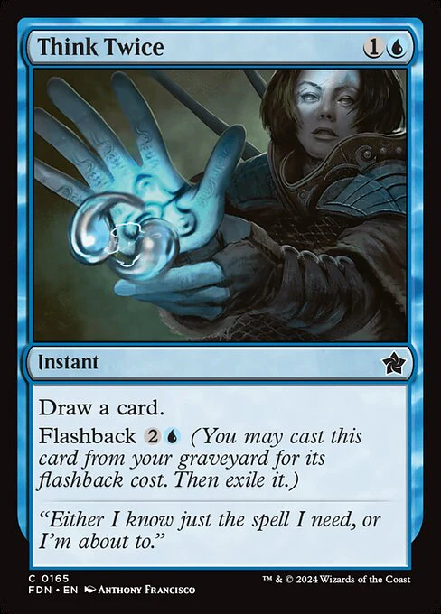 Think Twice (165) (Foil) - Foundations