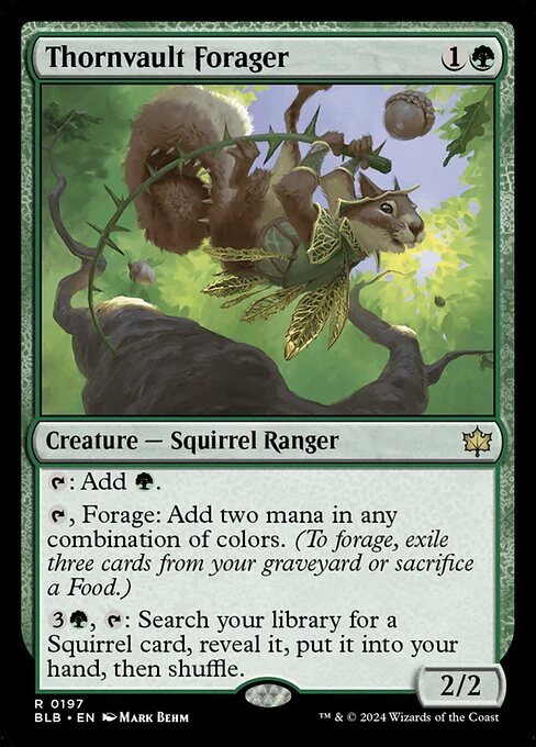 Thornvault Forager (197) - Bloomburrow