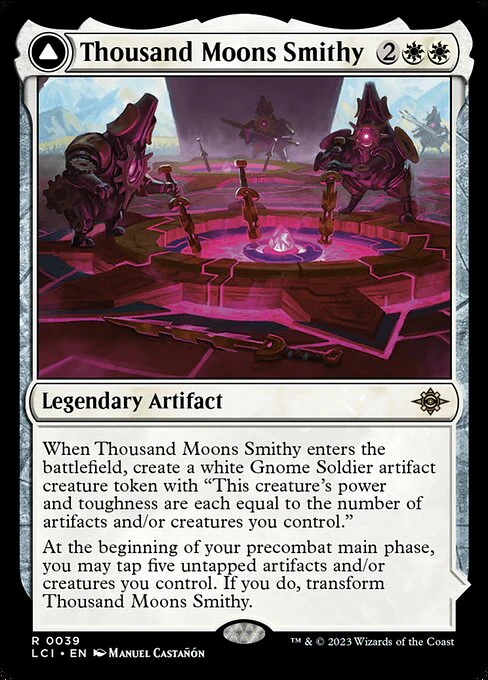 Thousand Moons Smithy // Barracks of the Thousand (39) (Foil) - The Lost Caverns of Ixalan