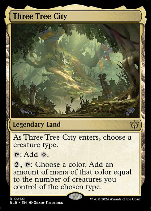 Three Tree City (260) (Foil) - Bloomburrow