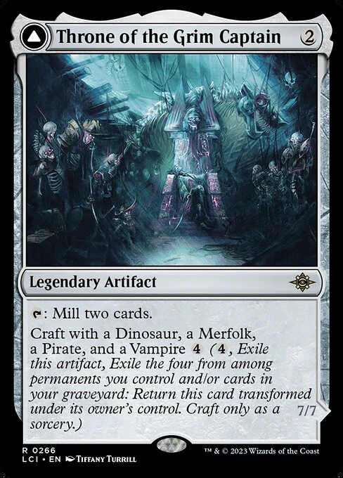 Throne of the Grim Captain // The Grim Captain (266) - The Lost Caverns of Ixalan