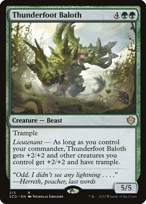 Thunderfoot Baloth (213) - Starter Commander Decks