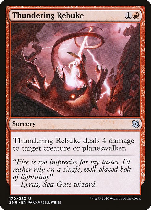 Thundering Rebuke (170) (Foil) - Zendikar Rising