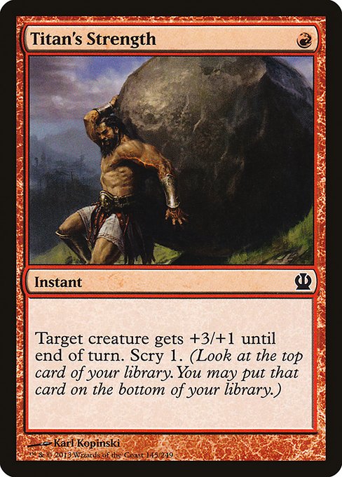 Titan's Strength (145) - Theros