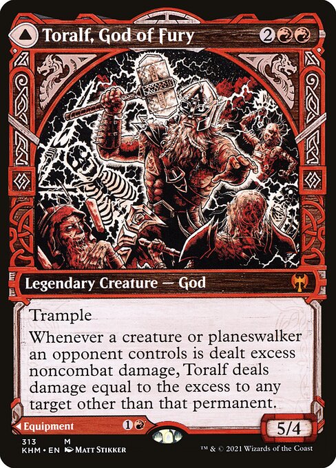 Toralf, God of Fury // Toralf's Hammer (313) - SHOWCASE - Kaldheim