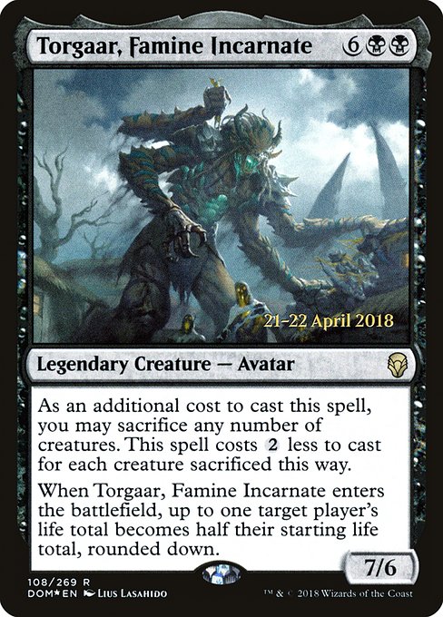 Torgaar, Famine Incarnate (108s) (Foil) - Dominaria Promos