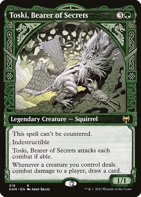 Toski, Bearer of Secrets (319) - SHOWCASE - Kaldheim