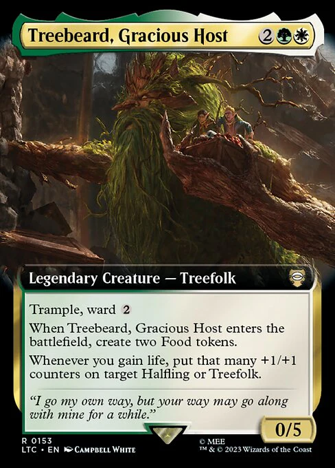 Treebeard, Gracious Host (153) - EXTENDED ART - Tales of Middle-earth Commander