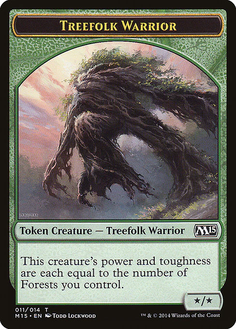 Treefolk Warrior (11) - Magic 2015 Tokens