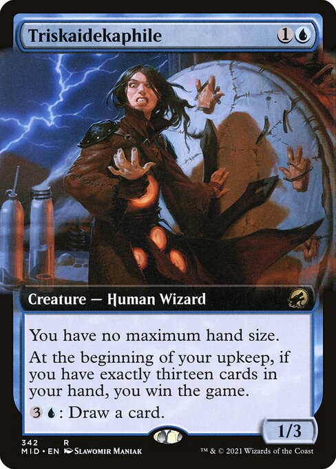 Triskaidekaphile (342) - EXTENDED ART (Foil) - Innistrad: Midnight Hunt