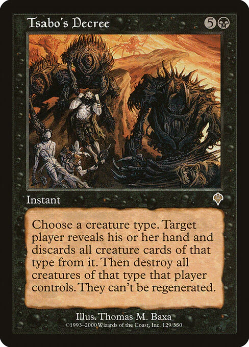 Tsabo's Decree (129) (Foil) - Invasion