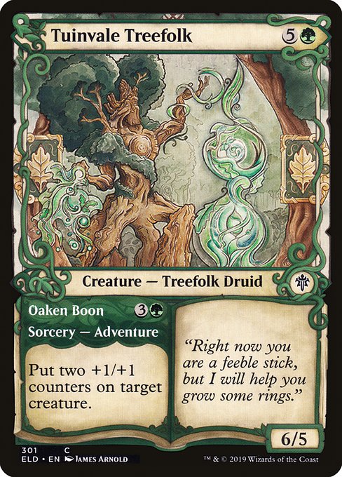 Tuinvale Treefolk // Oaken Boon (301) - SHOWCASE - Throne of Eldraine