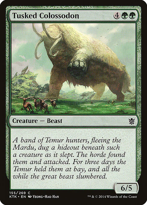 Tusked Colossodon (155) (Foil) - Khans of Tarkir