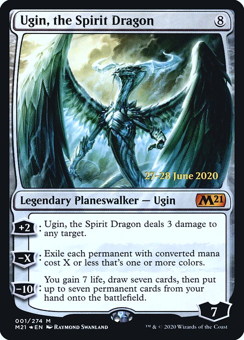 Ugin, the Spirit Dragon (1s) (Foil) - Core Set 2021 Promos