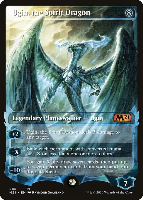 Ugin, the Spirit Dragon (285) - SHOWCASE - Core Set 2021