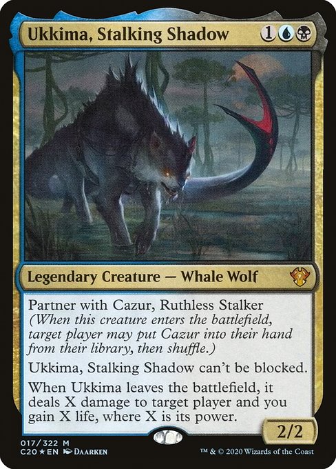 Ukkima, Stalking Shadow (17) (Foil) - Commander 2020
