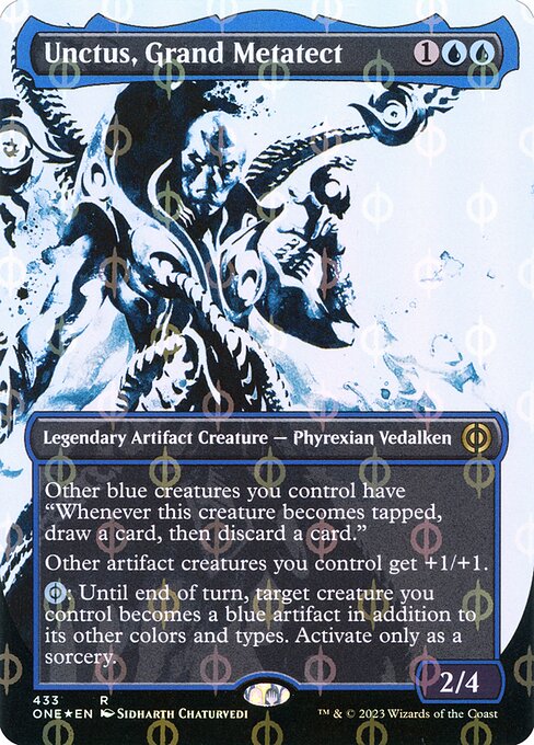 Unctus, Grand Metatect (433) - BORDERLESS (Foil) - Phyrexia: All Will Be One