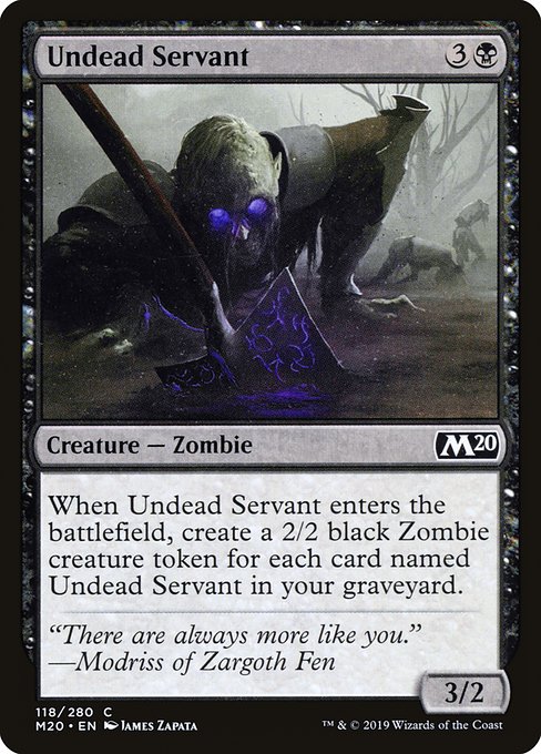 Undead Servant (118) (Foil) - Core Set 2020