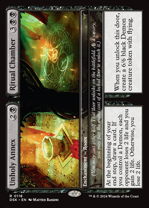 Unholy Annex // Ritual Chamber (118) (Foil) - Duskmourn: House of Horror