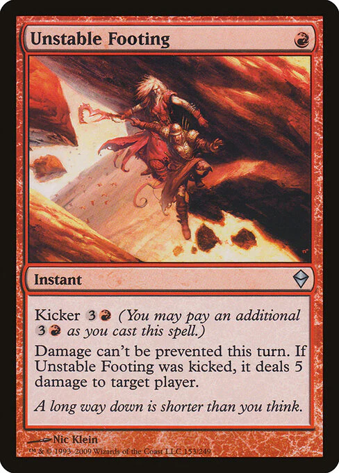Unstable Footing (153) (Foil) - Zendikar