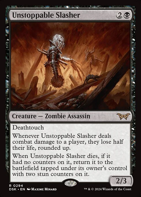Unstoppable Slasher (294) (Foil) - Duskmourn: House of Horror