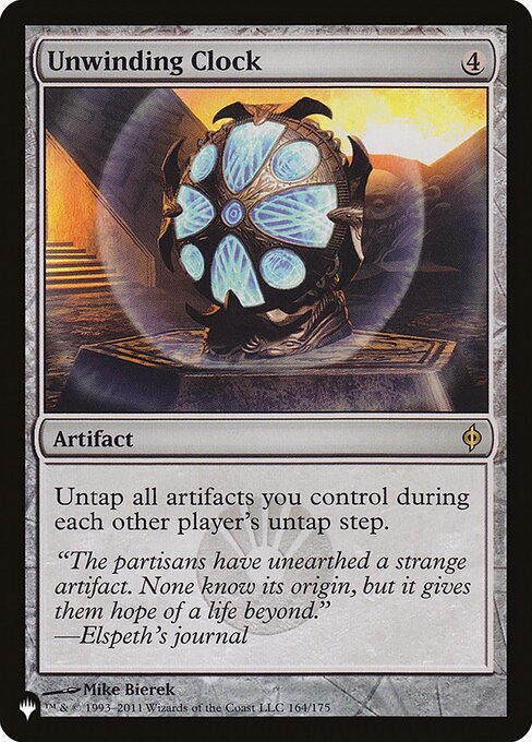 Unwinding Clock (NPH-164) - The List