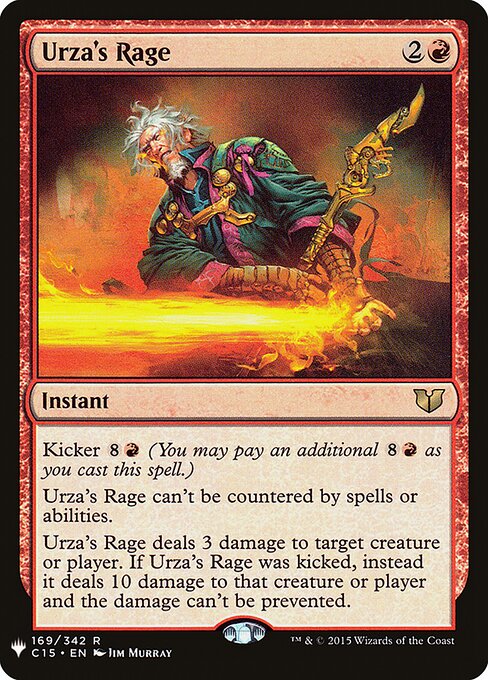 Urza's Rage (C15-169) - The List