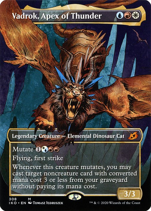 Vadrok, Apex of Thunder (308) - BORDERLESS - FULL ART - Ikoria: Lair of Behemoths