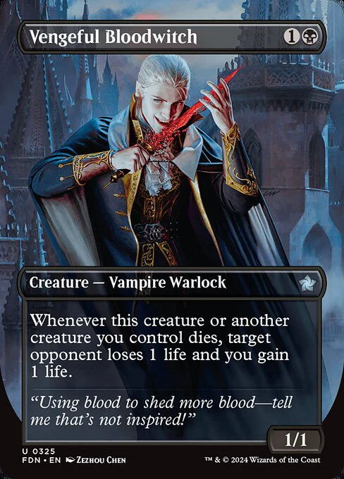 Vengeful Bloodwitch (325) - BORDERLESS - Foundations