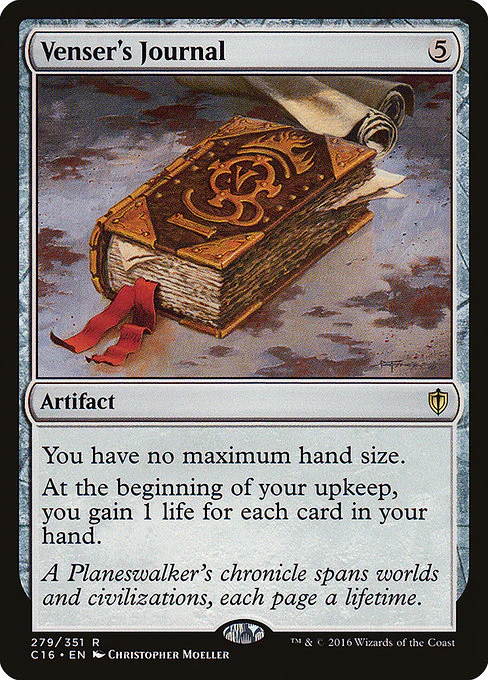 Venser's Journal (279) - Commander 2016