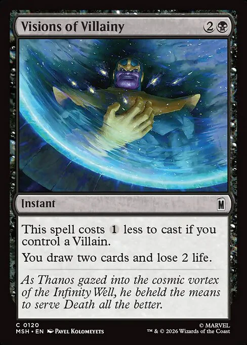 Visions of Villainy (120) (Foil) - Marvel Super Heroes