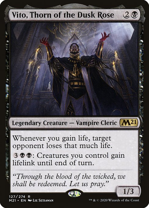 Vito, Thorn of the Dusk Rose (127) - Core Set 2021