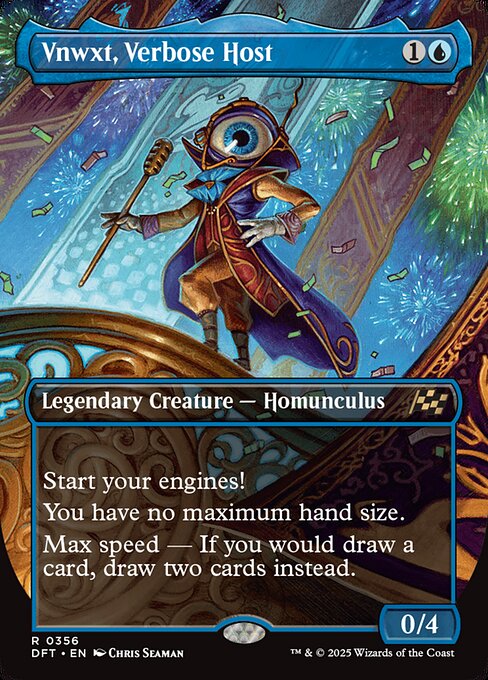 Vnwxt, Verbose Host (356) - BORDERLESS (Foil) - Aetherdrift