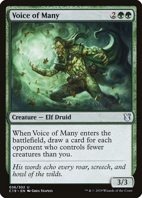 Voice of Many (36) - Commander 2019