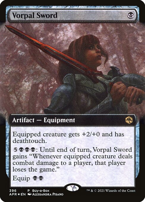 Vorpal Sword (396) - EXTENDED ART (Foil) - Adventures in the Forgotten Realms