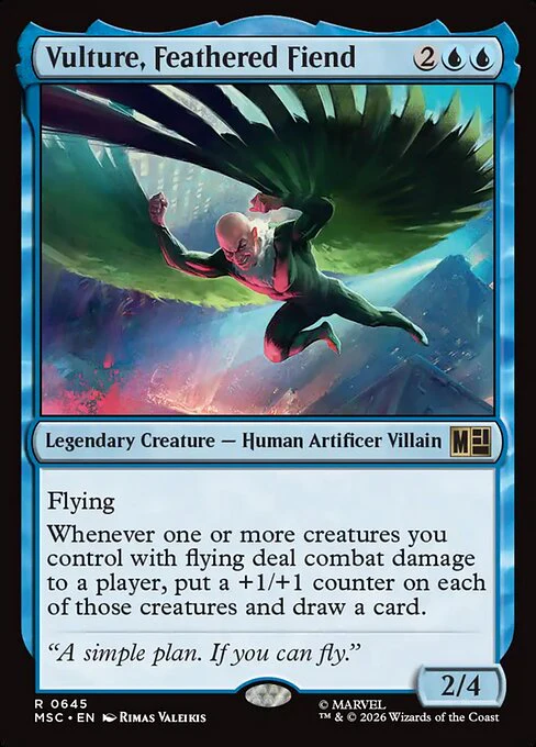 Vulture, Feathered Fiend (645) - Marvel Super Heroes Commander