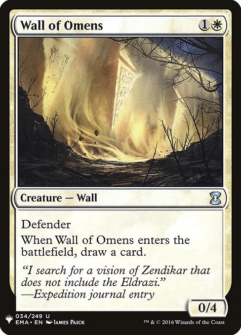 Wall of Omens (EMA-34) - The List