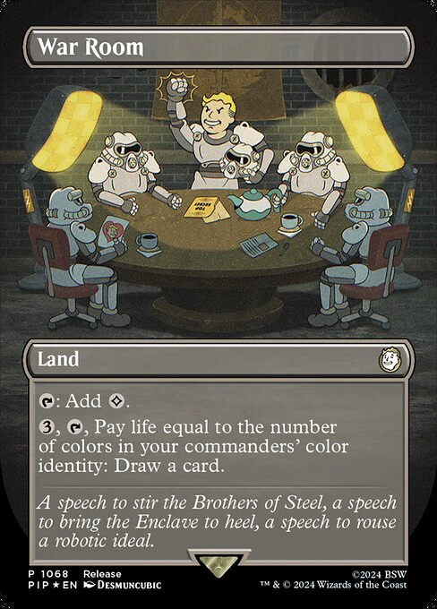 War Room (1068) - BORDERLESS - FULL ART (Foil) - Fallout
