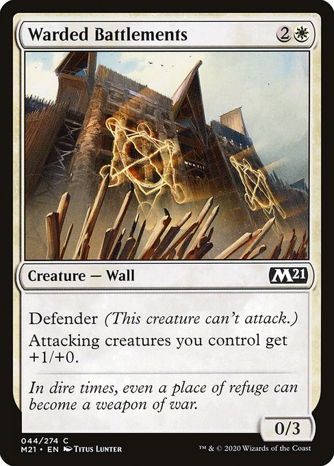 Warded Battlements (44) (Foil) - Core Set 2021