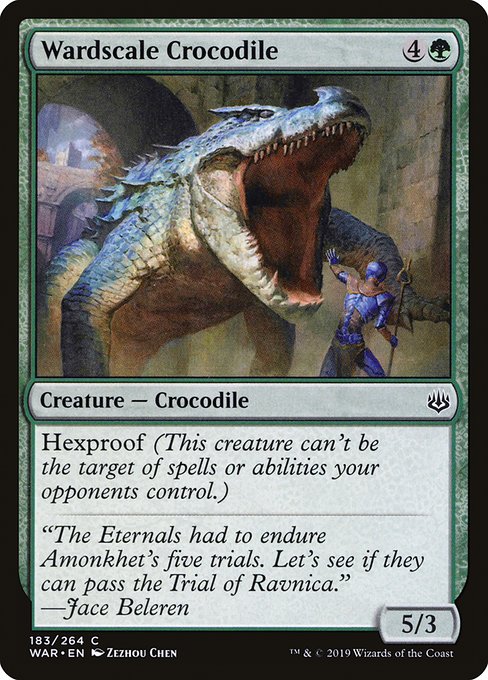 Wardscale Crocodile (183) (Foil) - War of the Spark