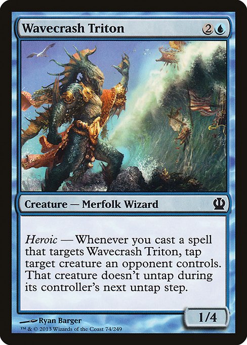 Wavecrash Triton (74) (Foil) - Theros