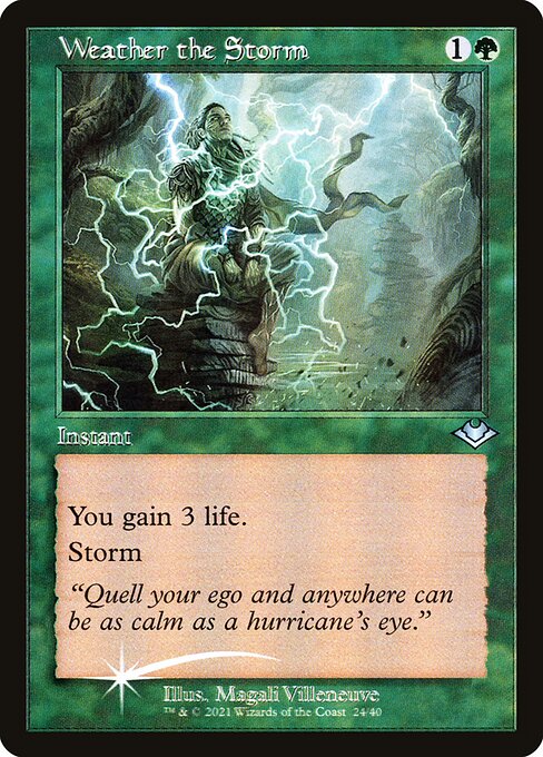 Weather the Storm (24) (Etched) - Modern Horizons 1 Timeshifts