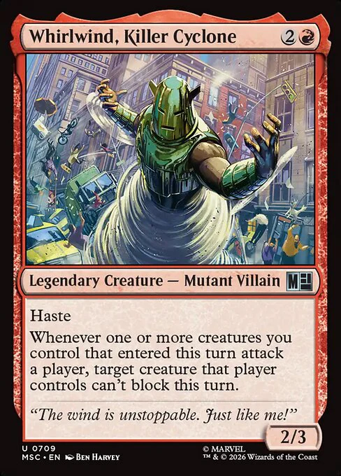 Whirlwind, Killer Cyclone (709) (Foil) - Marvel Super Heroes Commander