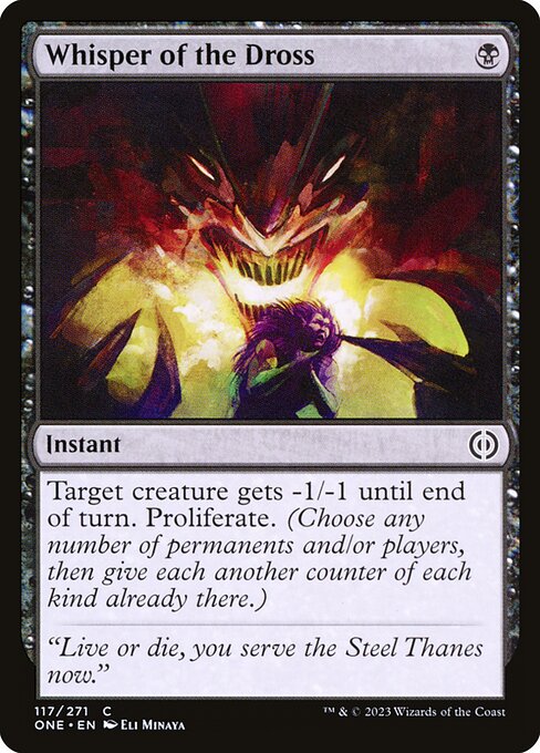 Whisper of the Dross (117) (Foil) - Phyrexia: All Will Be One