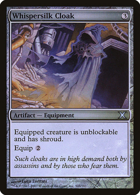 Whispersilk Cloak (345★) (Foil) - Tenth Edition