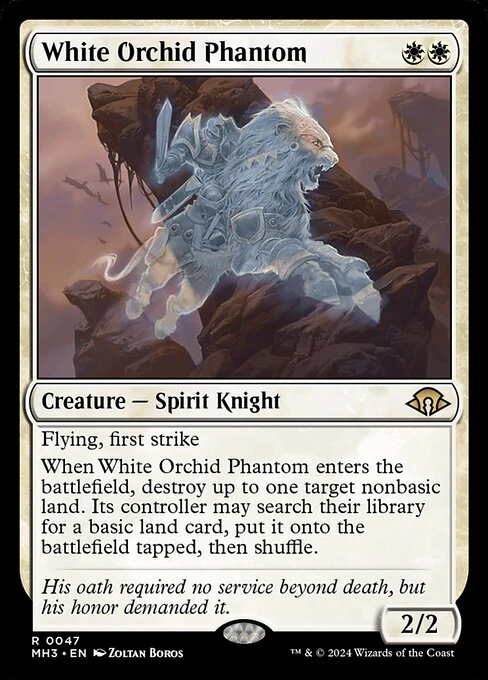 White Orchid Phantom (47) (Foil) - Modern Horizons 3